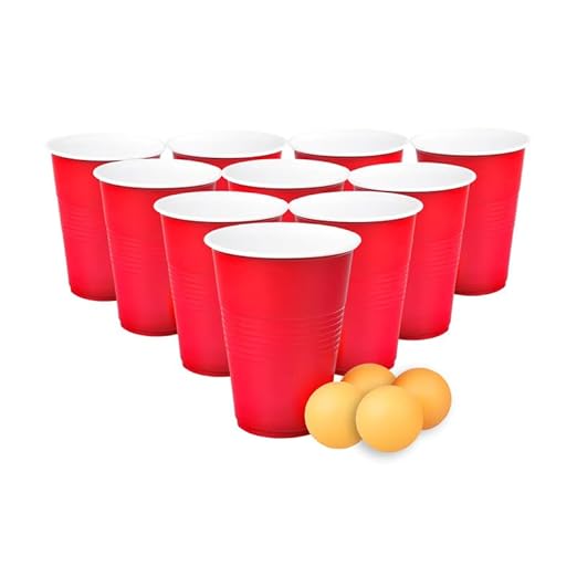 Party Pong Set – Colorful Reusable Cups & Balls for Fun Drinking Games