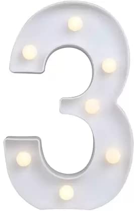 9 Inch Led Marquee Number Light Sign (Number 3)