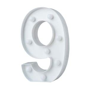 9 Inch Led Marquee Number Light Sign (Number 9)