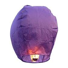 Purple Flying Paper Floating Sky Lantern