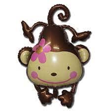 Multicolor Giant Monkey Foil Balloon