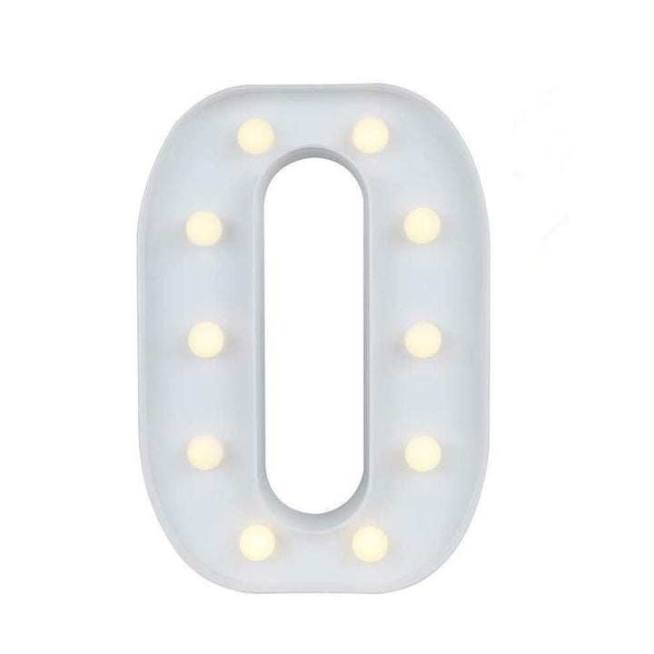 9 Inch Led Marquee Number Light Sign (Number 0)
