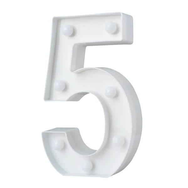 9 Inch Led Marquee Number Light Sign (Number 5)