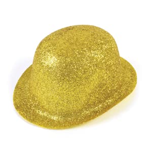 Golden Color Glitter Hat (Pack of 1)