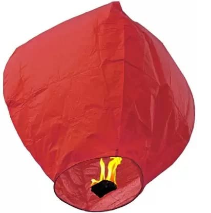 Red Flying Paper Floating Sky Lantern