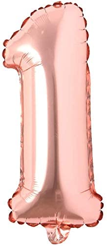 40 Inch Solid  1 Number Rosegold Foil Balloon