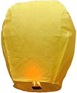 Yellow Flying Paper Floating Sky Lantern