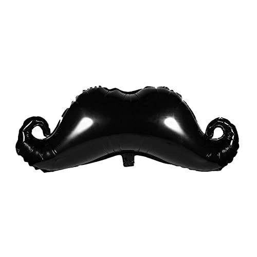35 Inch X 16 Inch Black Moustache Shape Foil Balloon