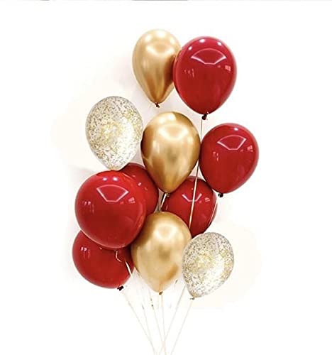 Peach Happy Birthday Banner And Gold Metallic Balloons