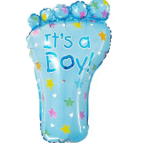 New Born Baby It's A Boy Feet Shaped Blue Color Foil Balloon