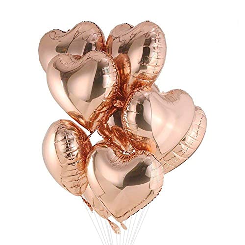 18 Inch Rose Gold Heart Shape Foil Balloon