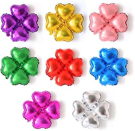 18 Inch Pink Four Pestals Flower Shaped Aluminum Foil Balloon (Pack of 1)