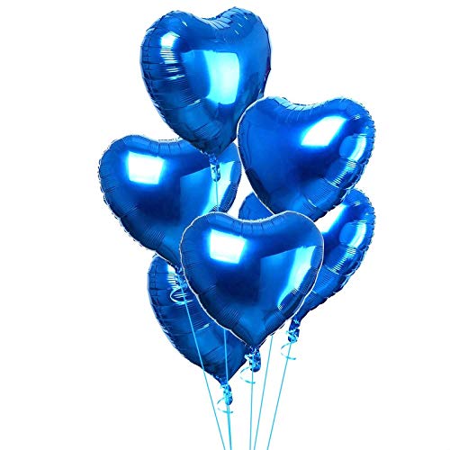 18 Inch Blue Heart Shape Foil Balloon