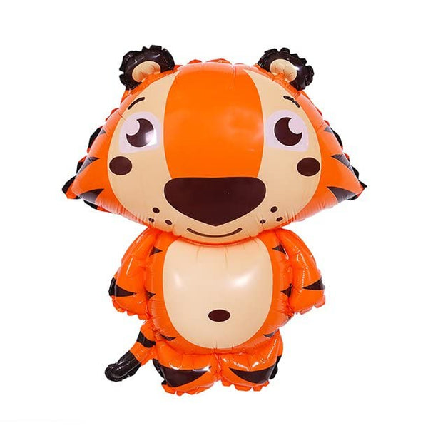 24 Inch Large Size Multicolor Tiger Foil Balloon