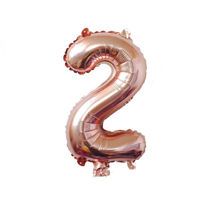40 Inch Solid  2 Number Rosegold Foil Balloon