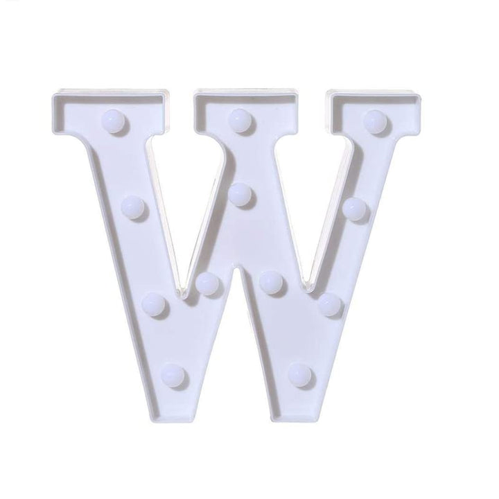 8.9 Inch Marquee Led Alphabet(W) Letter Led Lights (Pack of 1)