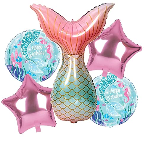 25 Inch Multicolor Mermaid Tail Balloons