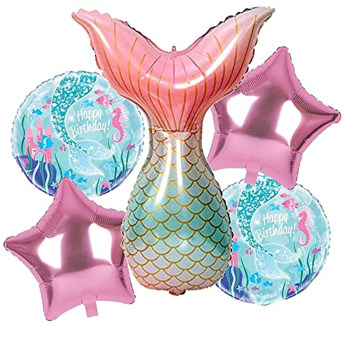25 Inch Multicolor Mermaid Tail Balloons