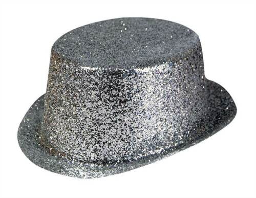 Silver Color Glitter Hat (Pack of 1)
