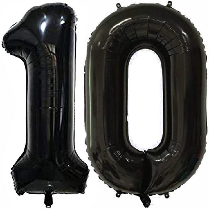 16 Inch Solid 0 Number Gold Foil Balloon