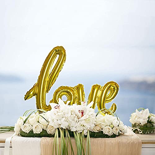 32 Inch Number 14  Gold Foil Balloon With Confetti Balloons