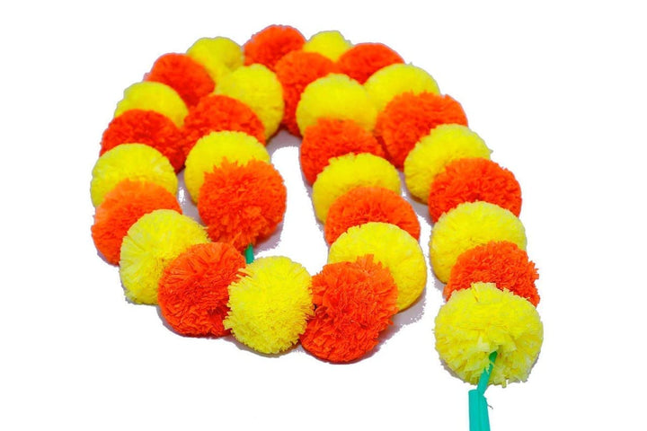 Multi-Color Marigold Artificial Flowers Garlands Toran Indian Genda Phool