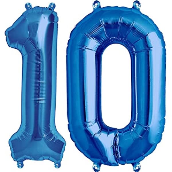 32 Inch Solid 2 Number Gold Foil Balloon