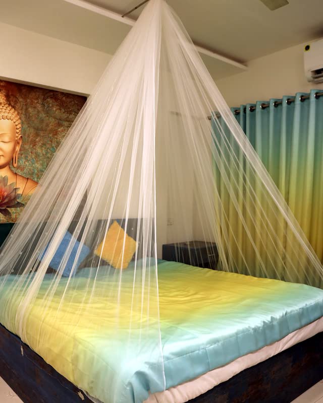 White Decoration Net Cabana Tent  (With 5M Led Light)
