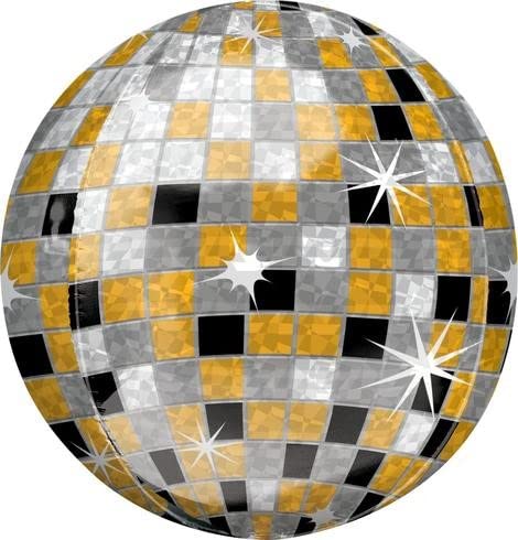 22 Inch Multicolor Aluminum Foil Mirror Metallic 4D Large Disco Ball Accessories Balloons
