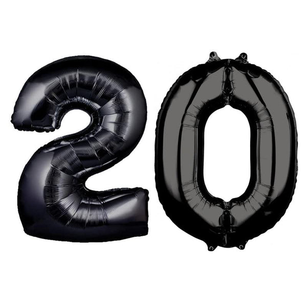 16 Inch Solid 8 Number Silver Foil Balloon
