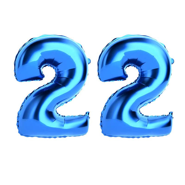 32 Inch Solid 21 Number Rosegold Foil Balloon