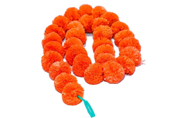 Orange Marigold Artificial Flowers Garlands Toran Indian Genda Phool
