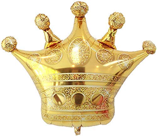 36 Inch Gold Large Size Crown Foil Balloons
