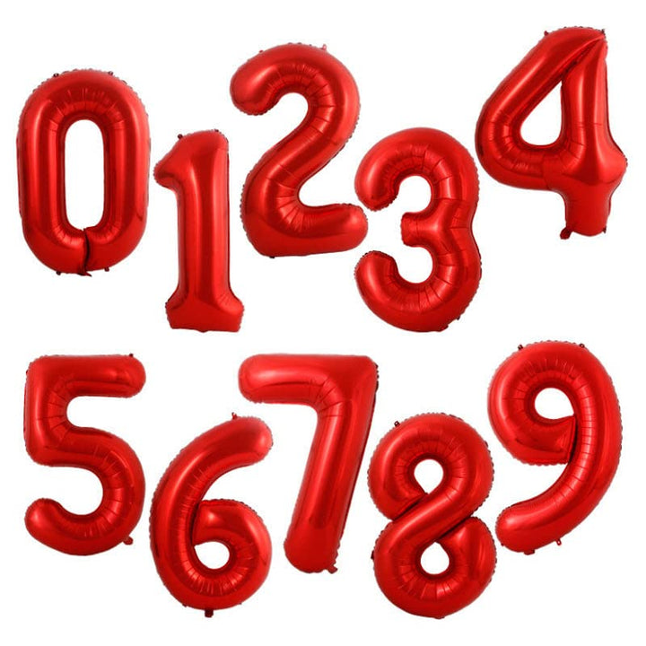 32 Inch Solid 2 Number Silver Foil Balloon