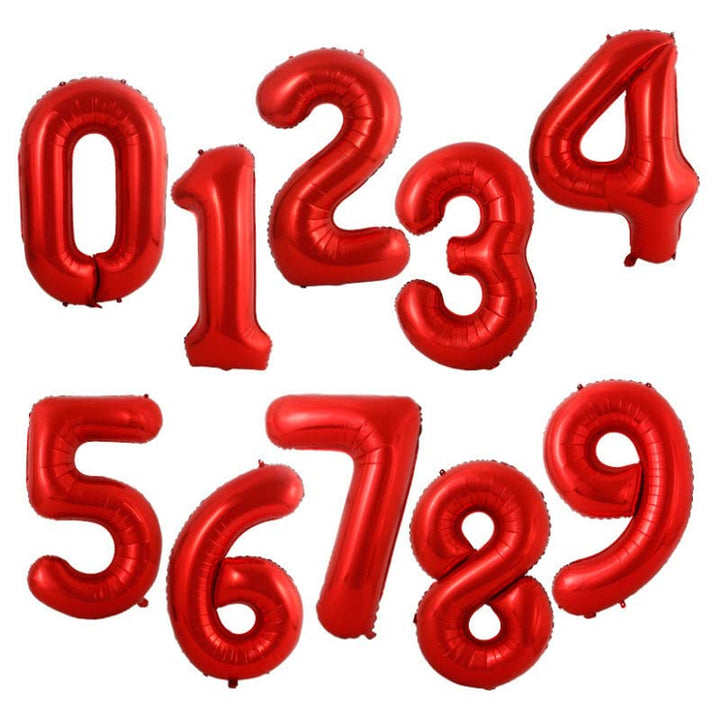 32 Inch Solid 75 Number Silver Foil Balloon