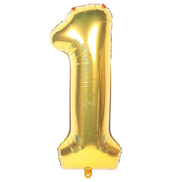 40 Inch Solid  1 Number Gold Foil Balloon