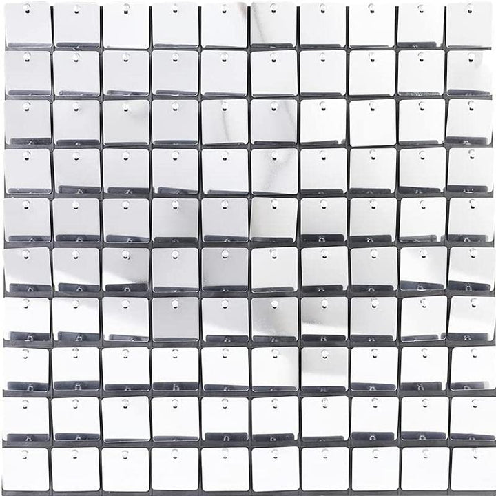 1 Ft X 1 Ft Silver Color Shimmer Wall Panels Great