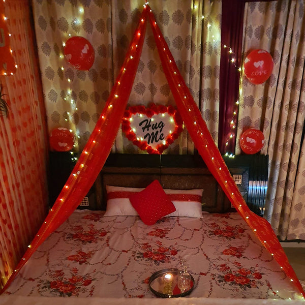 (6 X 1 Meters) Red Decoration Net (Cloth Piece Only)