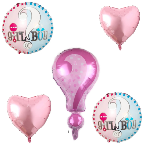 Baby Shower Decoration Inspire Foil Balloon (Pink) (Pack of 5)