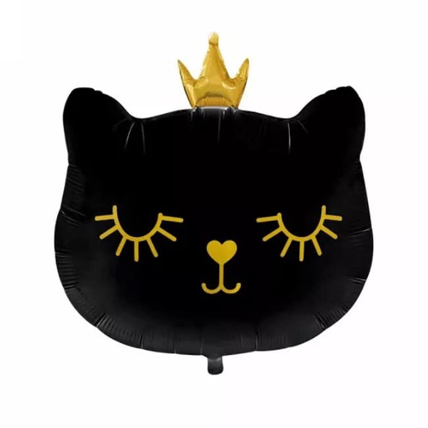 26 Inch Black Cat Kitty Princess Balloon (Pack of 1)