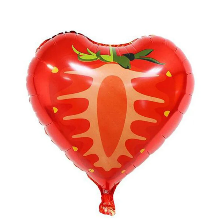 18 Inch Starberry Fruit Shape Foil Balloon (Multicolor)  (Pack of 1)