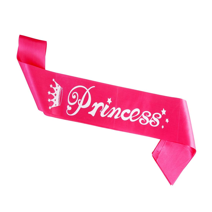 Princess Printed Sash (Pink) (Pack of 1)