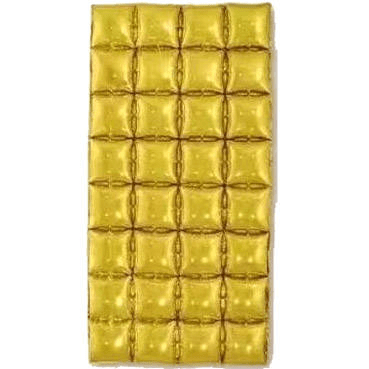 74 x 140 cm Square Foil Balloon Curtain (Golden) (Pack of 2)