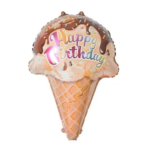 18 Inch Multicolor Funky Chocolate Ice-cream Shaped Foil Balloon (Pack of 1)