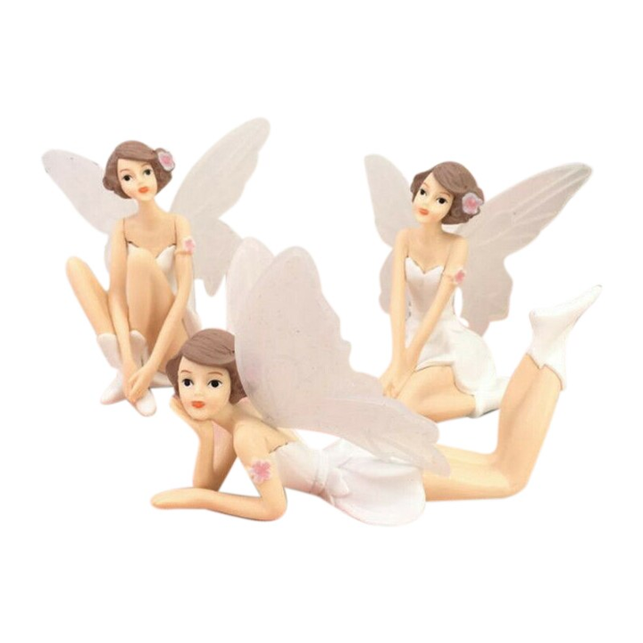 Fairies Figurines Angel Girl Cake Topper (Pack of 3)
