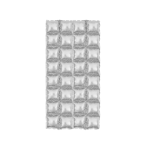 74 x 140 cm Square Foil Balloon Curtain (Silver) (Pack of 2)
