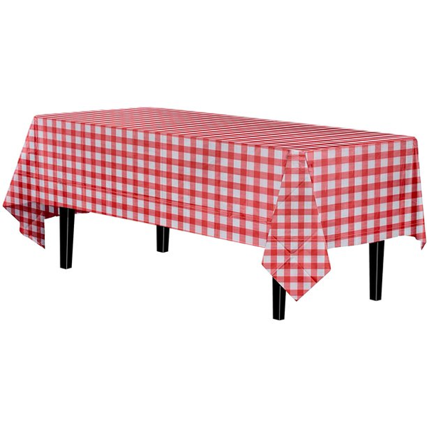 54 x 72 Inch Plastic Disposable Table Cover (Pink)