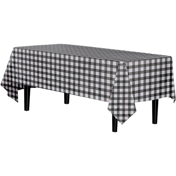 54 x 72 Inch Plastic Disposable Table Cover (Gray)