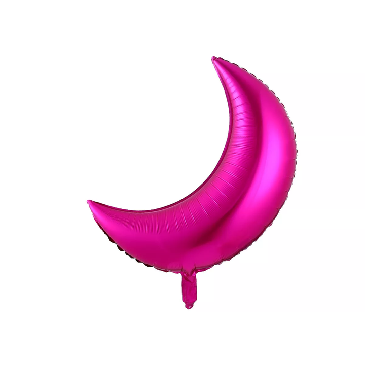 18 Inch Pink Metallic Crescent Moon Shaped Foil Balloon (Pack of 1)