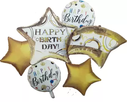 Happy Birthday Balloon Banquet (Multicolor) (Pack of 5)